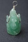Crystal Qtz Ganesha Wire Wrap Pendant
