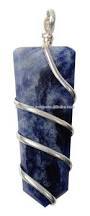 Sodalite Wire Wrap Point Pendant