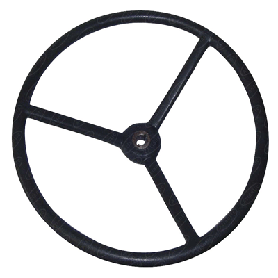 STEERING WHEEL BLACK PLASTIC COTED SPOKE