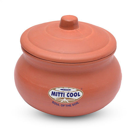 Clay Curd Pot With Cap (350 Ml )