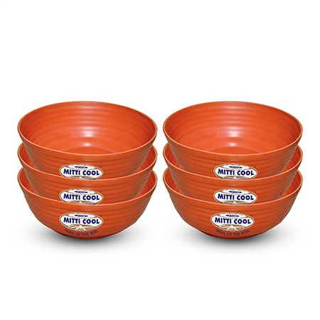 Clay Linear Bowl Set (6 Pecs, 150 Ml)