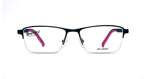 DSPEC Eyewear - DE-32033 Black & Pink Frame | Unisex Design for Men and Women, Stylish Color Combination