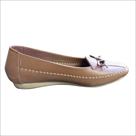 Ladies Beige Ballerinas
