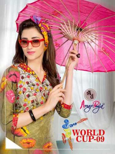 WORLD CUP VOL-9 BY AMAR POOJA COTTON PRINTED DRESS MATERIALS