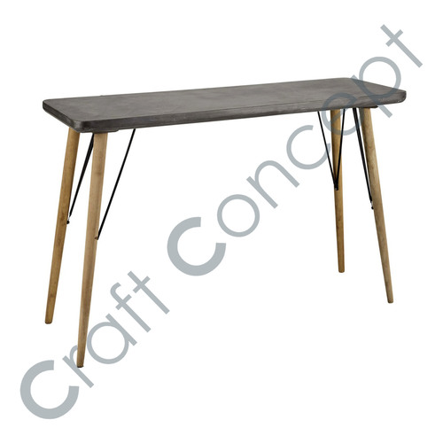 Gray Wooden Console Table No Assembly Required