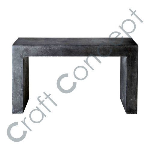 Black Painted On Wooden Console Table No Assembly Required