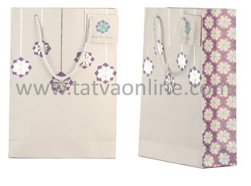 Silver Decorative Paper Bag