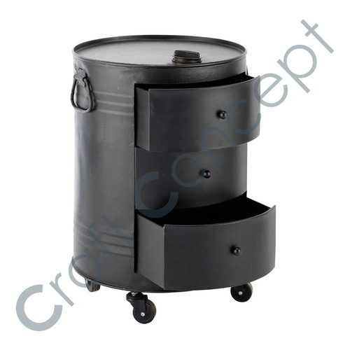 Black Metallic Canister No Assembly Required