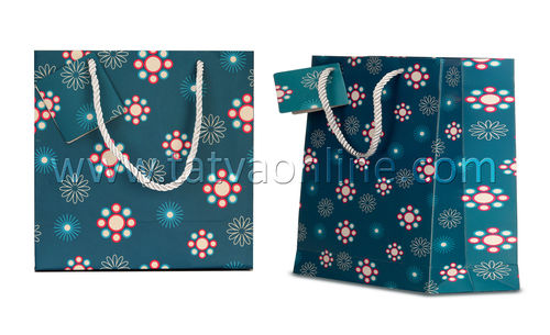 Turquoise Paper Bag