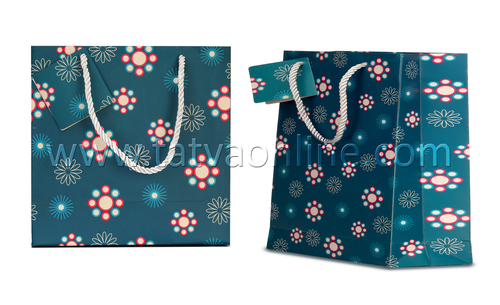 Turquoise Paper Bag