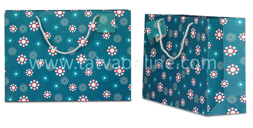 Turquoise Kraft Paper Bag