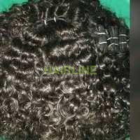 Natural Curly Machine Weft Hair