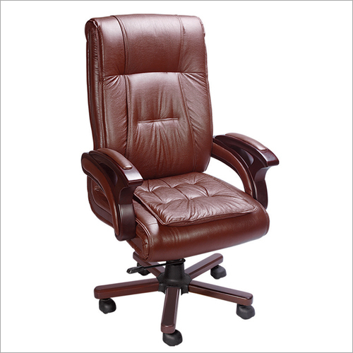 Brown Leather Office Chair