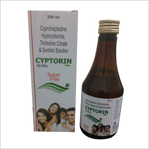 Cyproheptadine-2 mg + Tricholin Citrate-275mg+Sorb