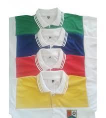 School Uniform T Shirt Fabric - Cotton Mix, Available in Standard Sizes | Customized Logo, Polo Shirt Design, Breathable Fabric for Maximum Comfort