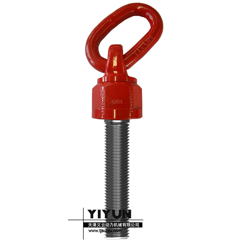 Longer Swivel Eye Bolt - 8 Tonne Lifting Capacity 135mm Lifting Height Sharp Orange Powder Coating | 360 Rotation Easy Operation Tensile Strength Safety Factor 4x