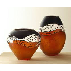 Vases - Metal And Glass