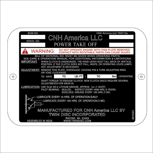 Any Customize Shape Engine Metal Labels