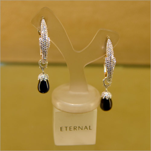 Black Stone Fashion Earring