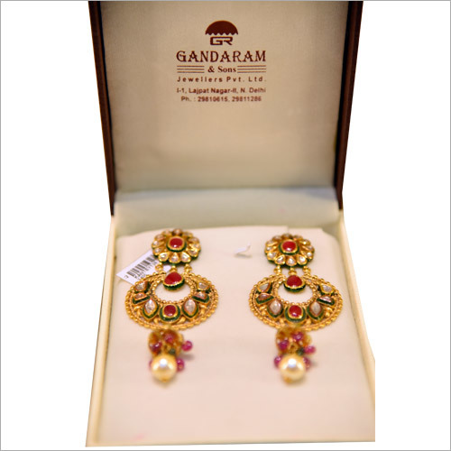 Gold Plated Pearl Earring