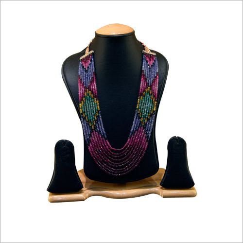 Rainbow Design Beads Necklace Set