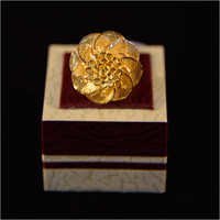 Flower Design Golden Ring