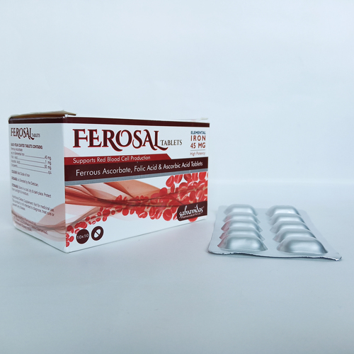 Ferrous Ascorbate, Folic Acid & Ascorbic acid Tablet