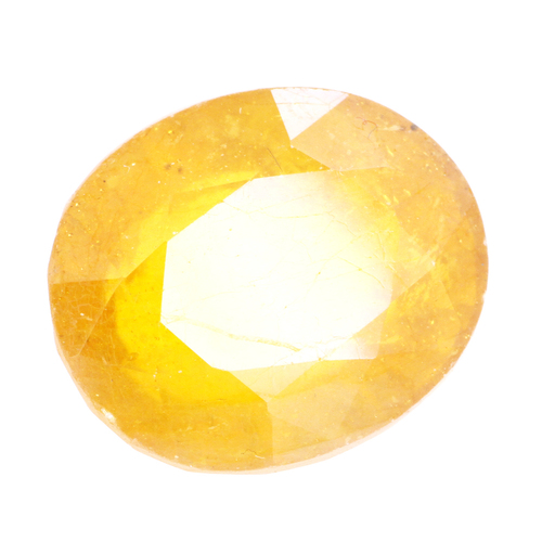 Natural Oval Mixed 21.63 Cts Yellow Sapphire Birthstone