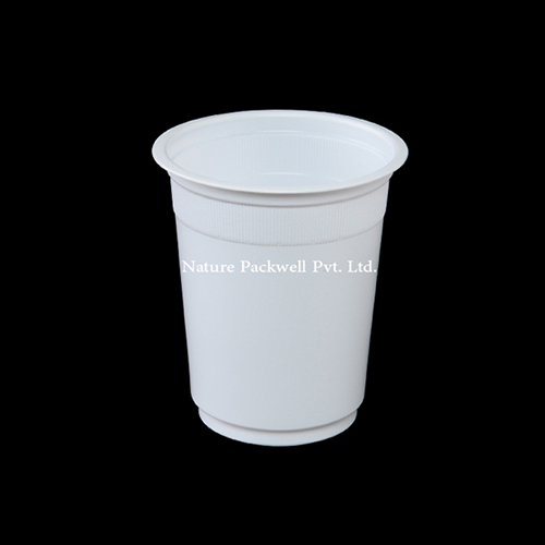 White Disposable glass