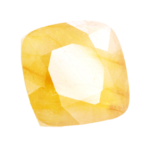 20.38 Cts Certified Pukhraj Loose Yellow Sapphire Birthstone