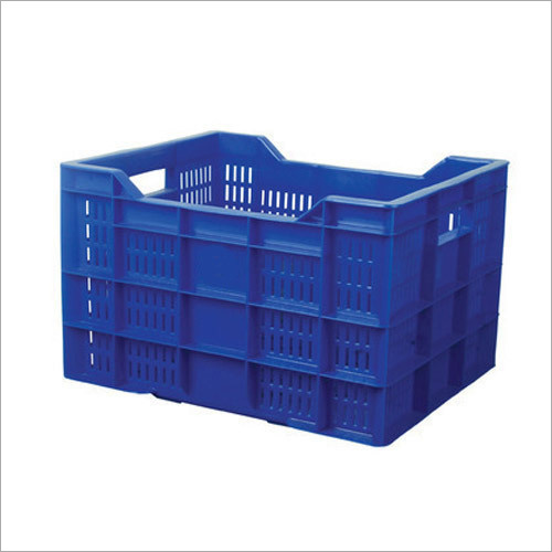 Blue Plastic Storage Crates