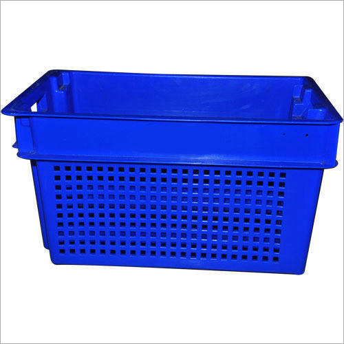 Dark Blue Plastic Fruit Crates