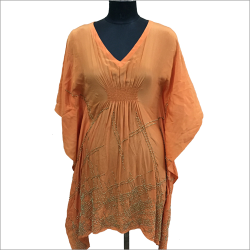Orange Kaftan Tunic