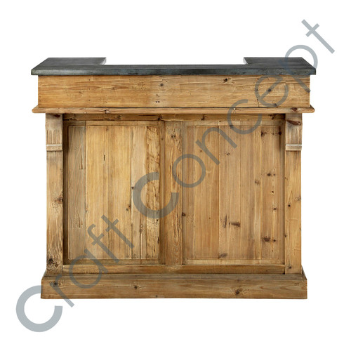 Recycled Pine Wood Bar No Assembly Required