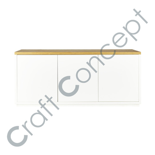 Solid White Wood Buffet No Assembly Required