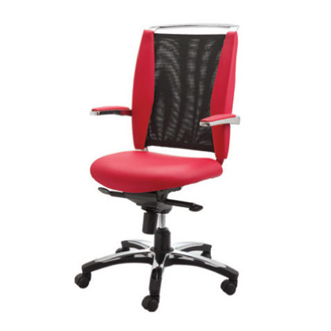 Astra Series - Metal, 22x26x38 inches, Red | Ergonomic Design, Breathable Mesh, Adjustable Height, Lumbar Support
