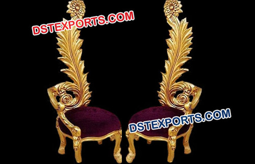 Royal Carved Wedding Chairs