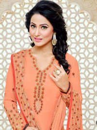 Faux Georgette Salwar Suit - 2.5m Length, Bust 44cm, Waist 36cm, Hip 46cm | Anti-wrinkle, Breathable, Cool Dry, Custom Embroidery, All Season