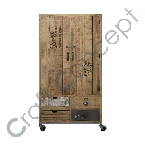 Pantry In Mango Wood No Assembly Required