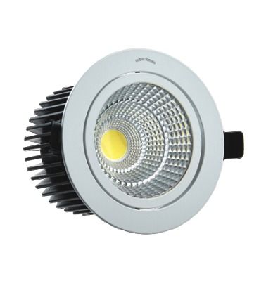 White Cob Downlighter 24W Round