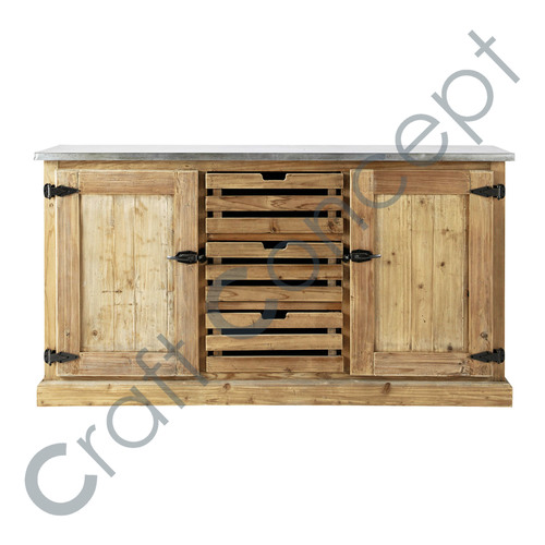 Reclaim Pine Wood Side Board No Assembly Required