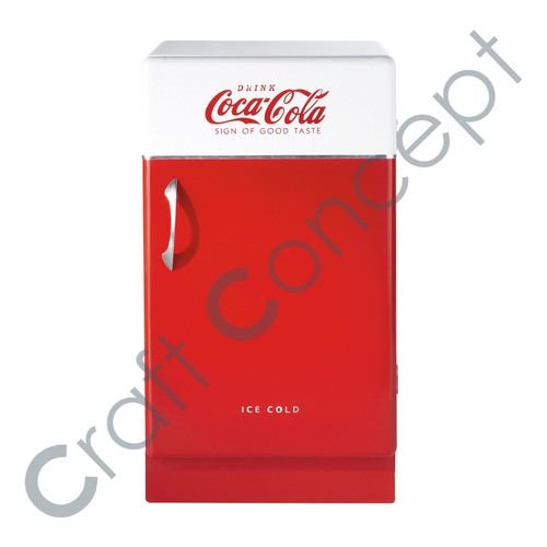 Red & White Cola Cabinet No Assembly Required