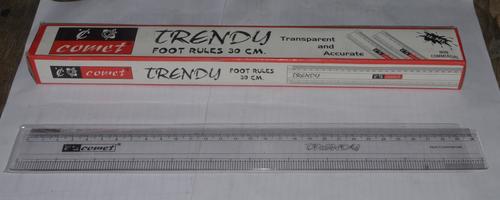 Comet Trendy Foot Rules 30 Cm" Plastic Scale - Feature: Low Maintenance