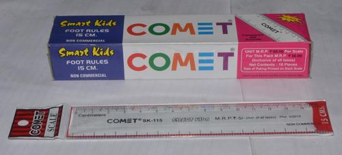 Smart Kids Comet Foot Rules 15 Cm Plastic Scale - Feature: Low Maintenance