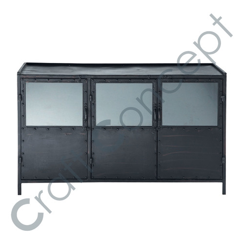 Black Metal Buffet No Assembly Required