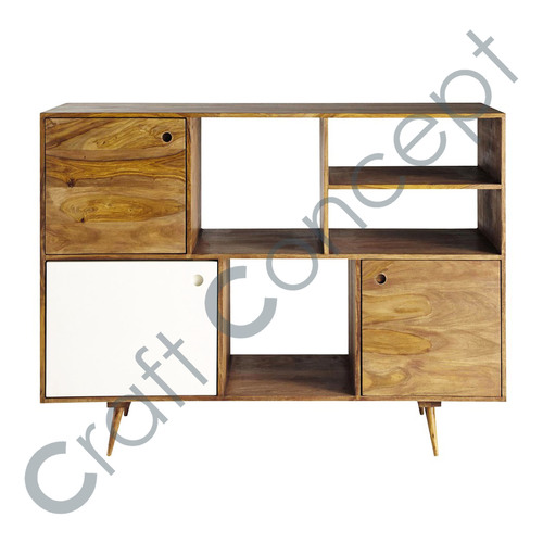 Vintage Sheesham Wooden Buffet No Assembly Required