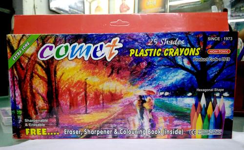 25 Shades Plastic Crayons
