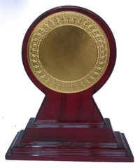Brown Golden Wooden Shields