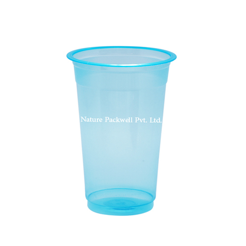 Blue Plastic Glass