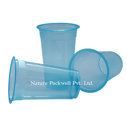 Blue Plastic Glass